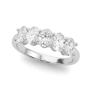 Oval Diamond Multi-Stone Wedding Ring