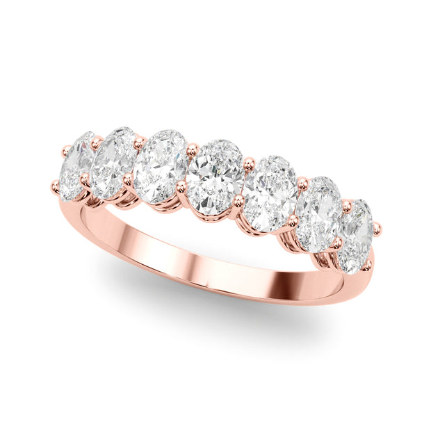 14K Rose Gold 1 ct tw Diamond Wedding Ring