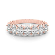 18K Rose Gold 1 ct tw Diamond Wedding Ring