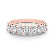 18K Rose Gold 1 ct tw Diamond Wedding Ring