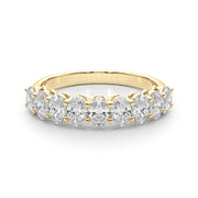 14K Yellow Gold Oval Diamond Wedding Ring