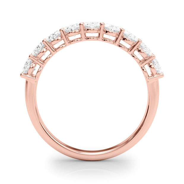 14K Rose Gold Oval Diamond Wedding Ring