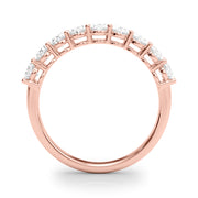 14K Rose Gold Oval Diamond Wedding Ring