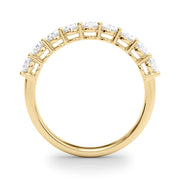 14K Yellow Gold Oval Diamond Wedding Ring
