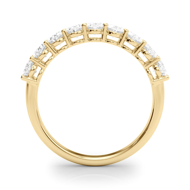 14K Yellow Gold Oval Diamond Wedding Ring