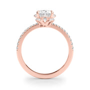 18K Rose Gold 1/4 ct tw New Style Diamond Engagement Ring