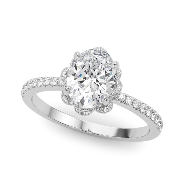 Platinum 1/4 ct tw New Style Diamond Engagement Ring