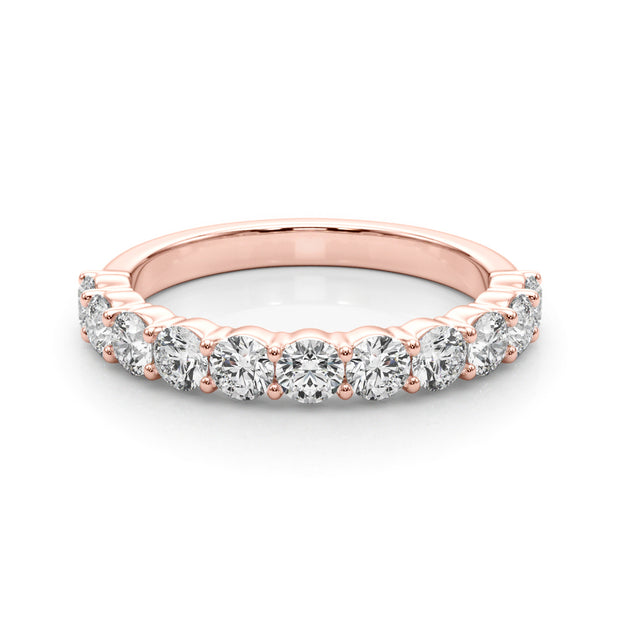 14K Rose Gold 1 CT Diamond Wedding Band