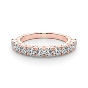 1 CT TW Rose Gold Diamond Wedding Band