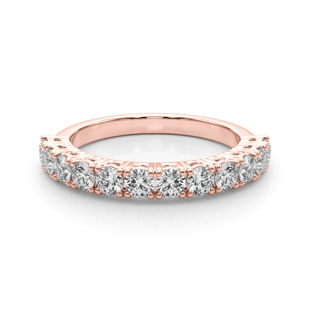 1 CT TW Rose Gold Diamond Wedding Band