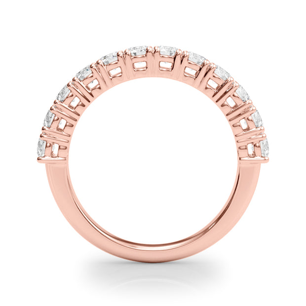 1 CT TW Rose Gold Diamond Wedding Band