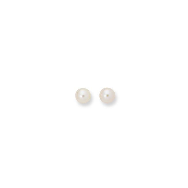 14K Gold  8MM Pearl Stud Earring