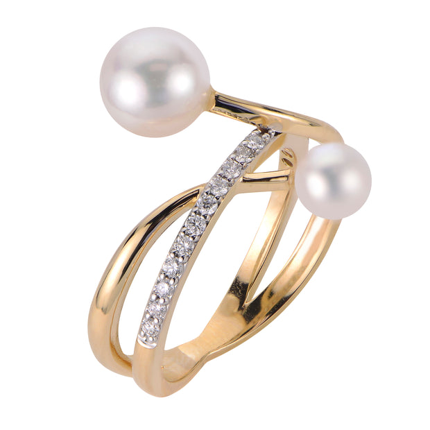 14KT Yellow Gold Freshwater Pearl Ring