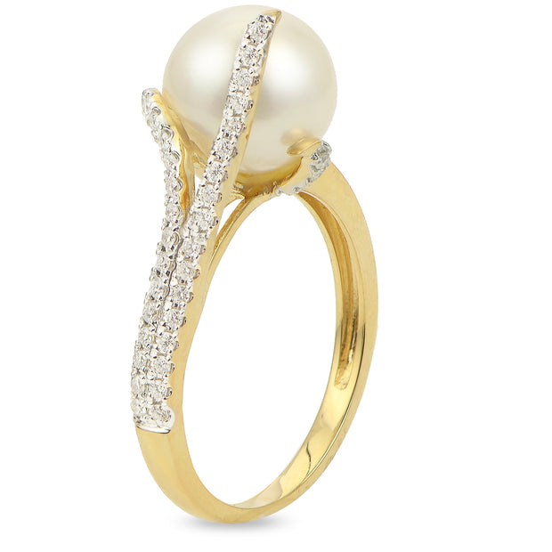 14KT Yellow Gold Freshwater Pearl Ring