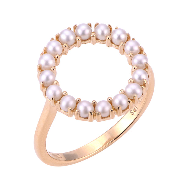 14KT Yellow Gold Freshwater Pearl Ring