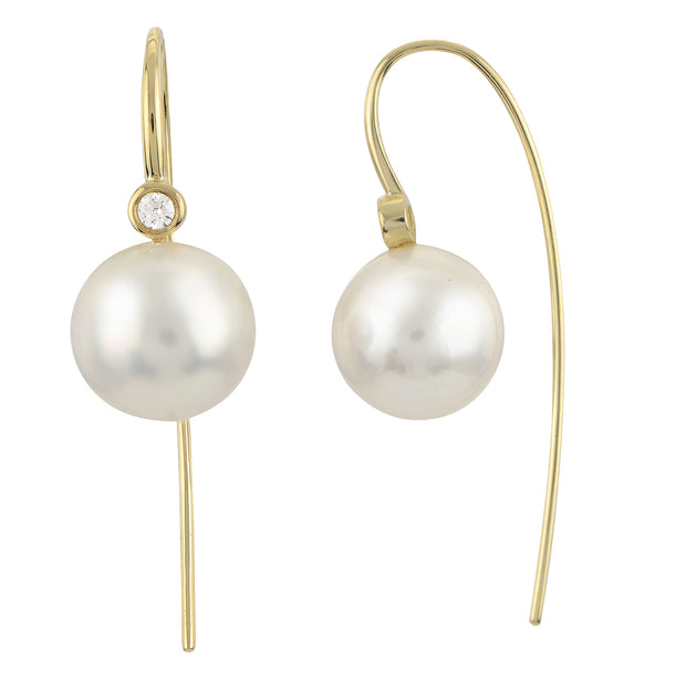 14KT Yellow Gold Freshwater Pearl Earring