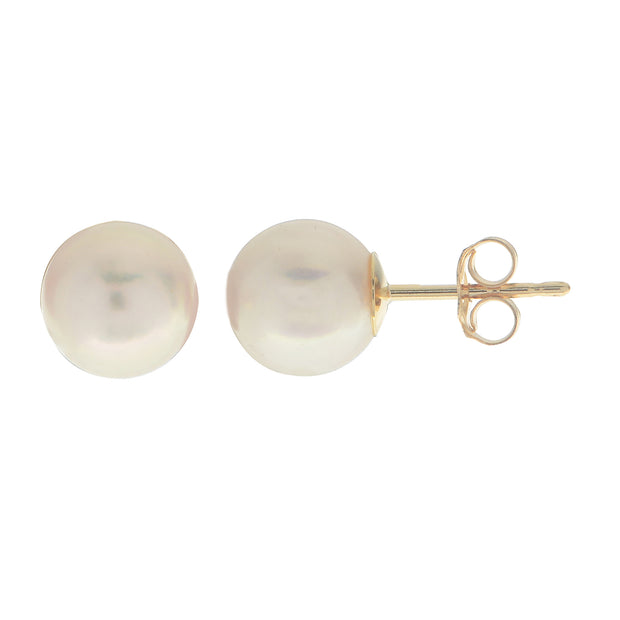 14KT Yellow Gold Akoya Pearl Earring