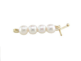 14KT Yellow Gold Akoya Pearl Earring