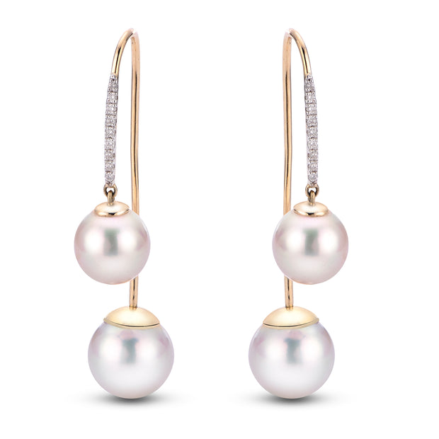 14KT Yellow Gold Freshwater Pearl Earring