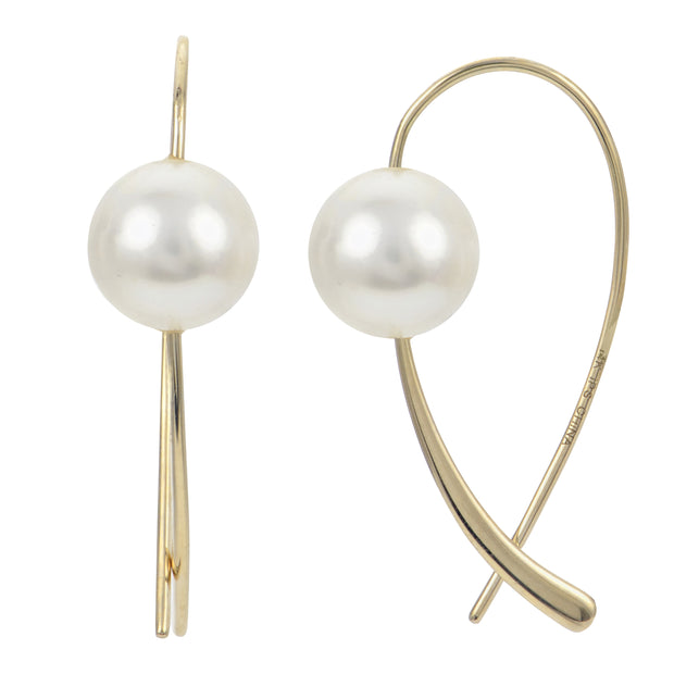 14KT Yellow Gold Freshwater Pearl Earring