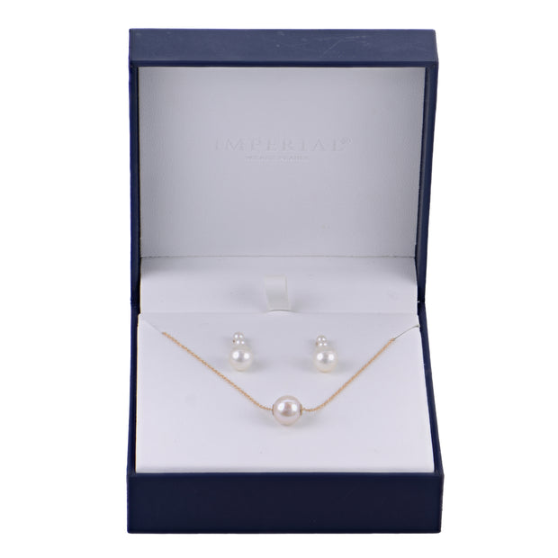 14KT Yellow Gold Freshwater Pearl Set