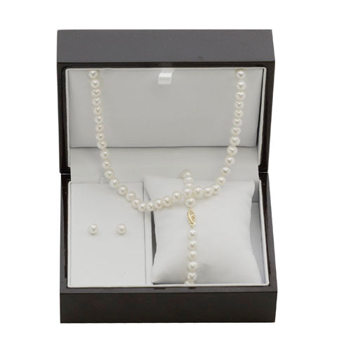 14K Yellow Gold Freshwater Pearl Set