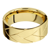 14K Yellow Gold with Satin Finish