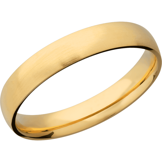 14K Yellow Gold with Satin Finish