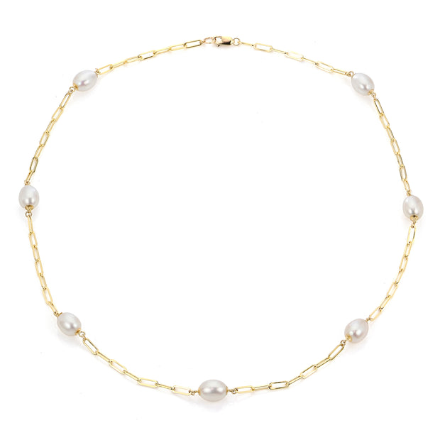 14KT Yellow Gold Freshwater Necklace