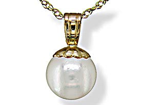 14KT Yellow Gold Akoya Pearl Pendant