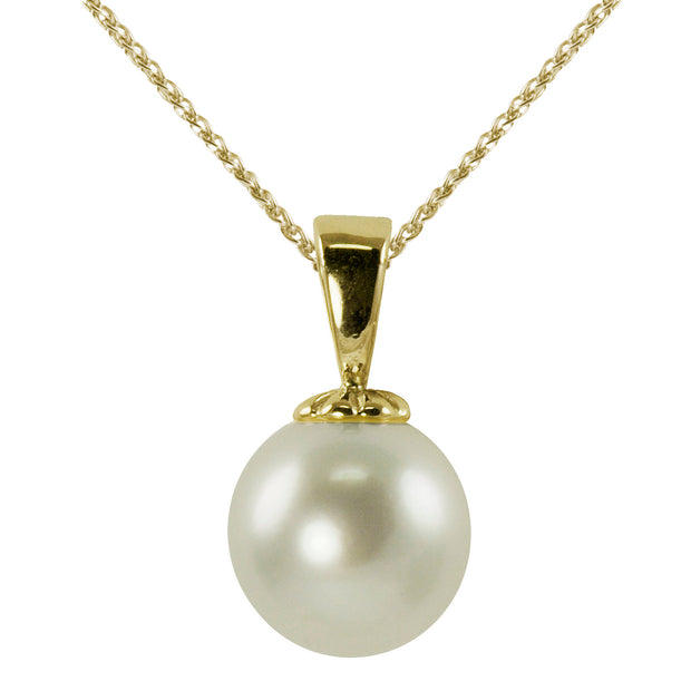 14KT Yellow Gold Akoya Pearl Pendant