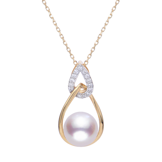 14KT Yellow Gold Akoya Pearl Pendant