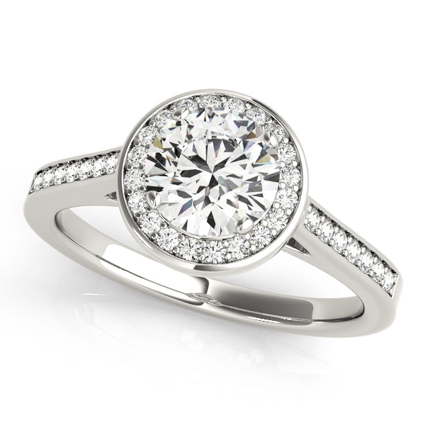 Halo Diamond Engagement Ring