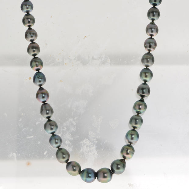 14KT White Gold Tahitian Pearl Necklace