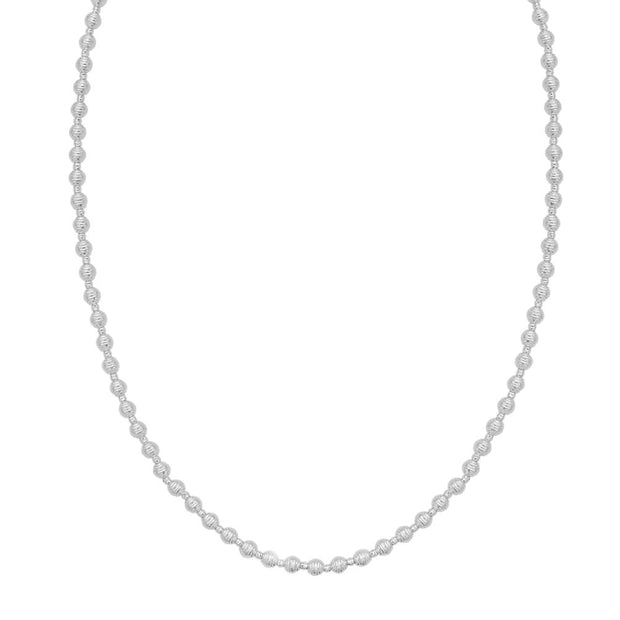 14K Disco DC Bead Necklace