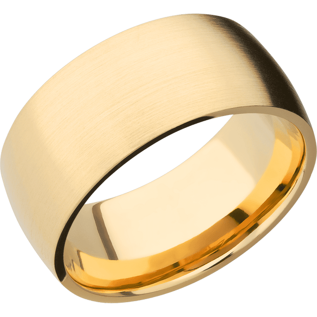 14K Yellow Gold with Satin Finish