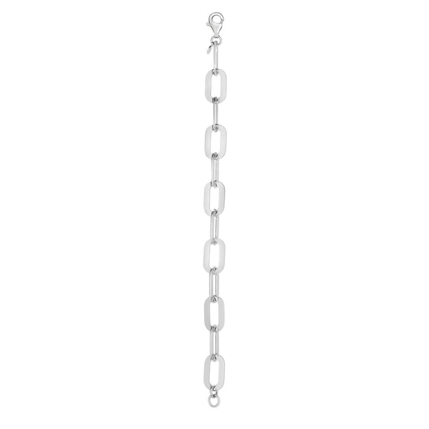 Sterling Silver Italian Link Paperclip Chain