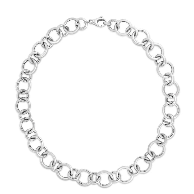 Silver Round Link Chain