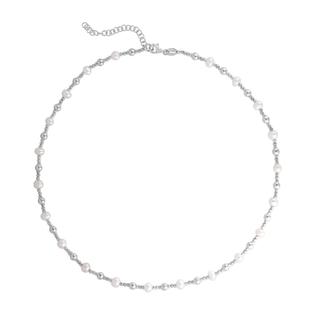 Silver Pearl Bead Chain