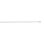 Sterling Silver 2.5mm Moon-cut Oval Bead Chain