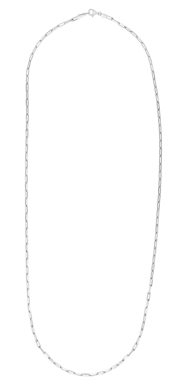 Silver 1.8mm Paperclip Chain