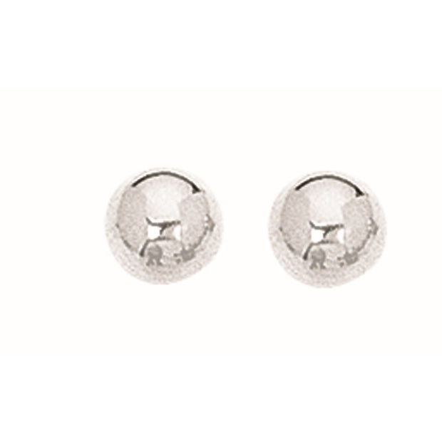 Silver 6MM Ball Earring