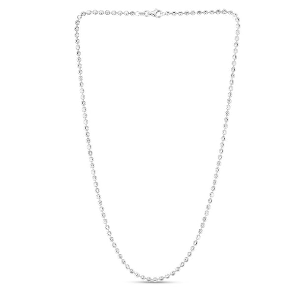 Sterling Silver 3mm Moon-cut Bead Chain