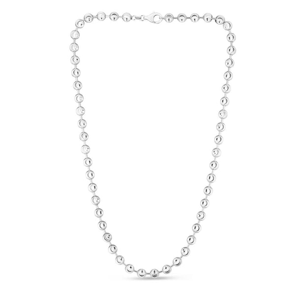Sterling Silver 6mm Moon-cut Bead Chain