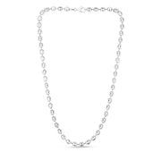 Sterling Silver 6mm Moon-cut Bead Chain