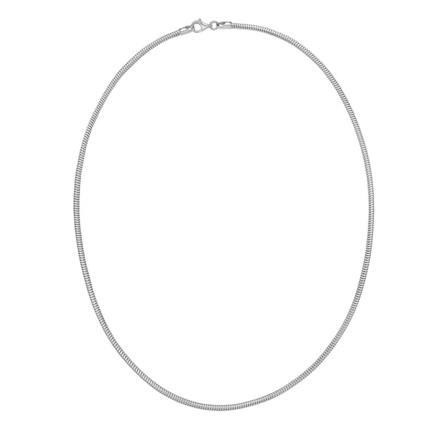 Silver 2.4mm Octagonal Snake Chain