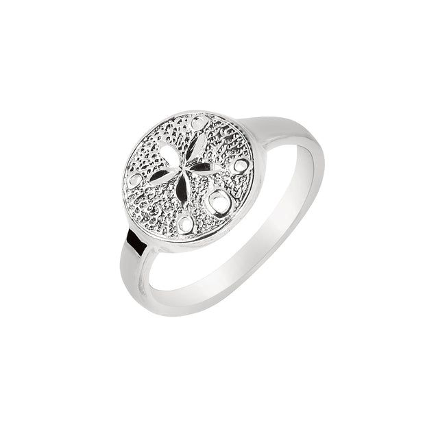 Silver Sand Dollar Ring