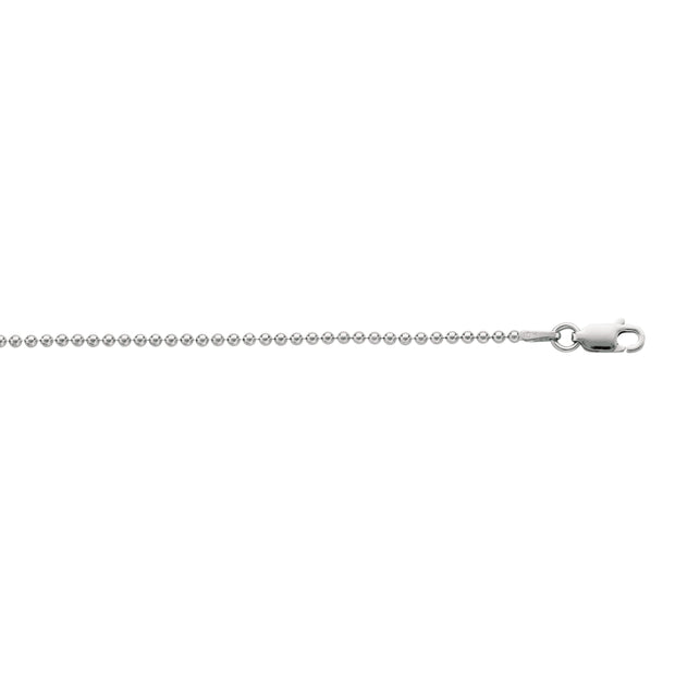 Silver 1.8mm Bead Chain