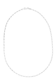 Silver Petite Paperclip 24"" Necklace