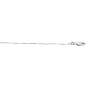 Silver 1.1mm Diamond Cut Cable Chain